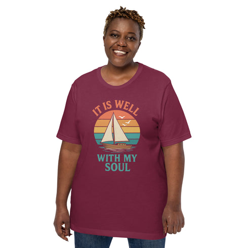 It Is Well With My Soul Christian Bible Verse T-Shirt
